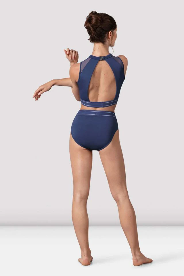 Ladies Dakota Open Back Crop Top - Image 2